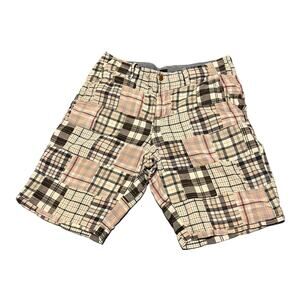 J Crew Mens Patchwork Field Shorts 33W